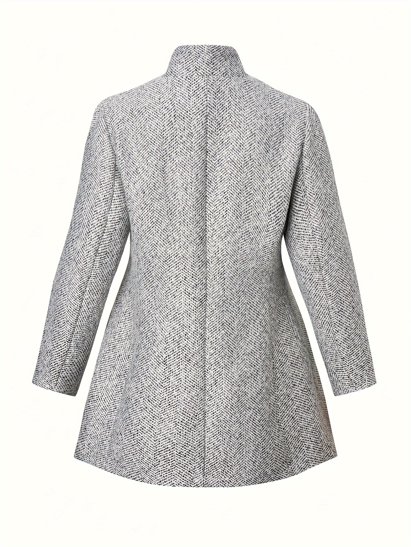 vlovelaw Plus Size Open Front Coat, Casual Long Sleeve Coat For Fall, Women's Plus Size Clothing