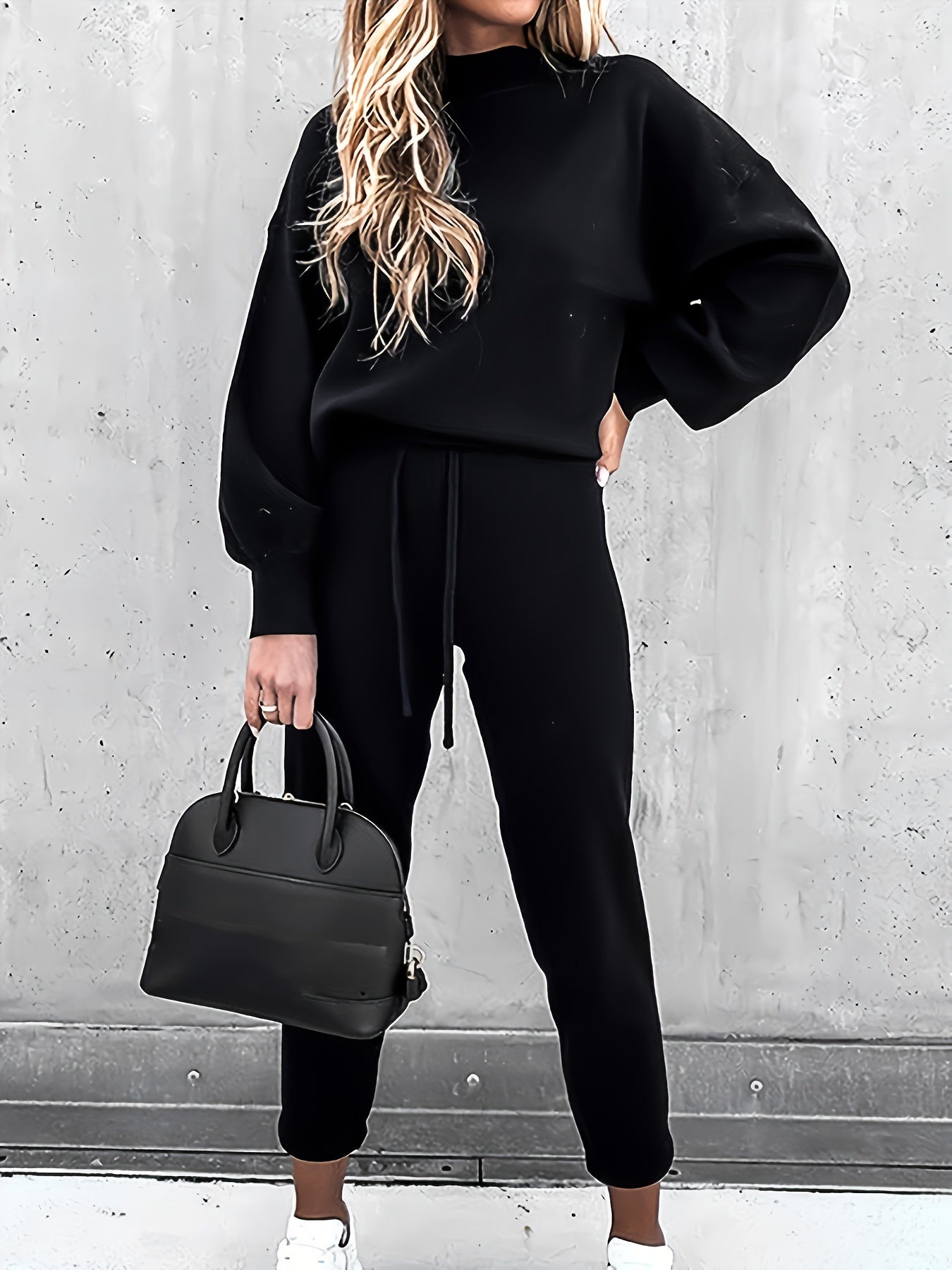vlovelaw Women's Two-piece Set, Long Sleeve Sweatshirt & Pants, Women's Clothing