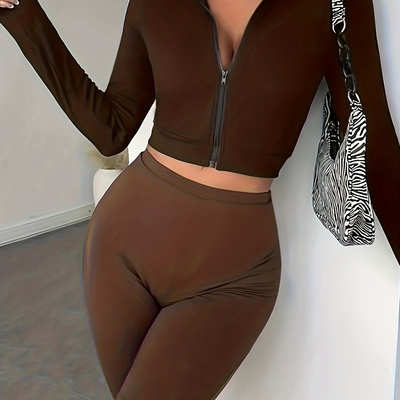 Women's Casual Zip Up Long Sleeve Crop Lightweight Workout Jackets, Women's Clothing