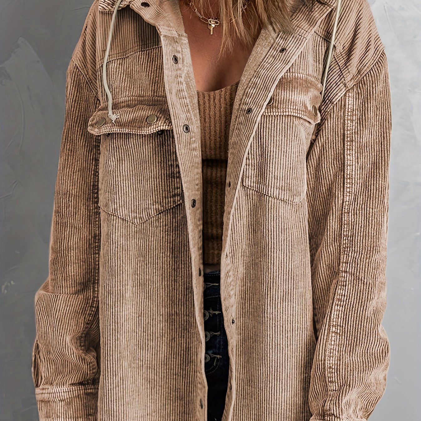 Color Block Long Sleeve Hooded Jacket, Casual Every Day Outerwear For Fall & Winter, Women's Clothing