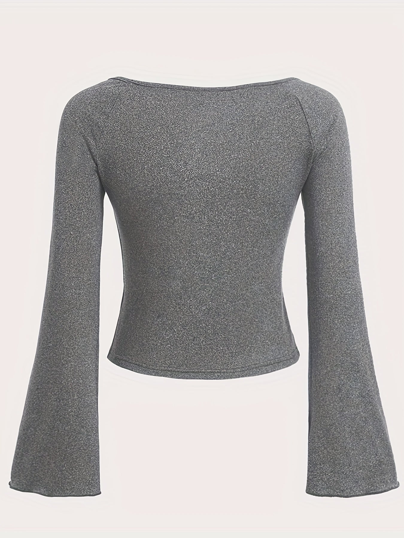 Graphic Print Crew Neck T-Shirt, Y2K Long Sleeve Top For Spring & Fall, Women's Clothing