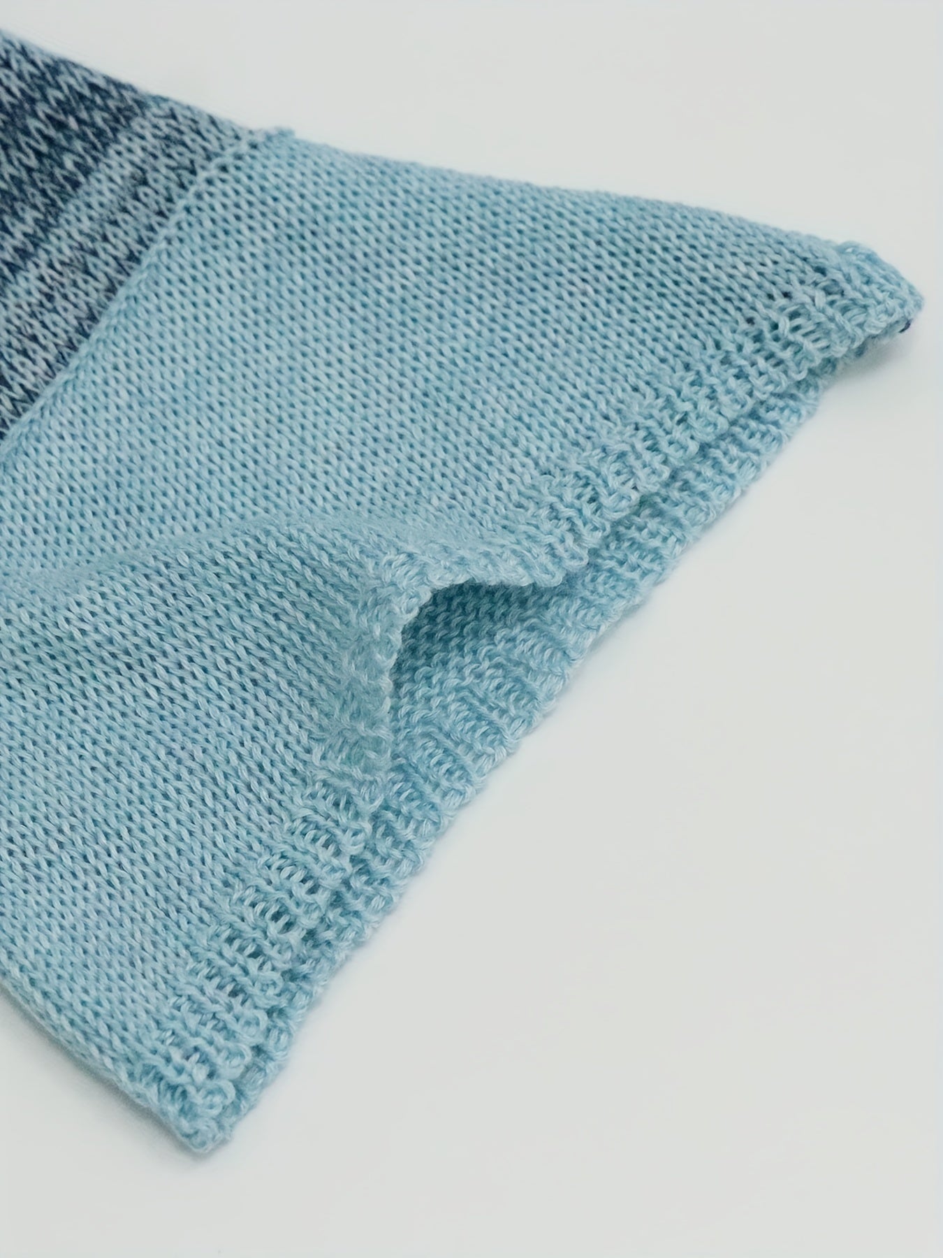 vlovelaw vlovelaw Y2K Color Block Knit Sweater, Sexy Cropped Long Sleeve Summer Sweater, Women's Clothing