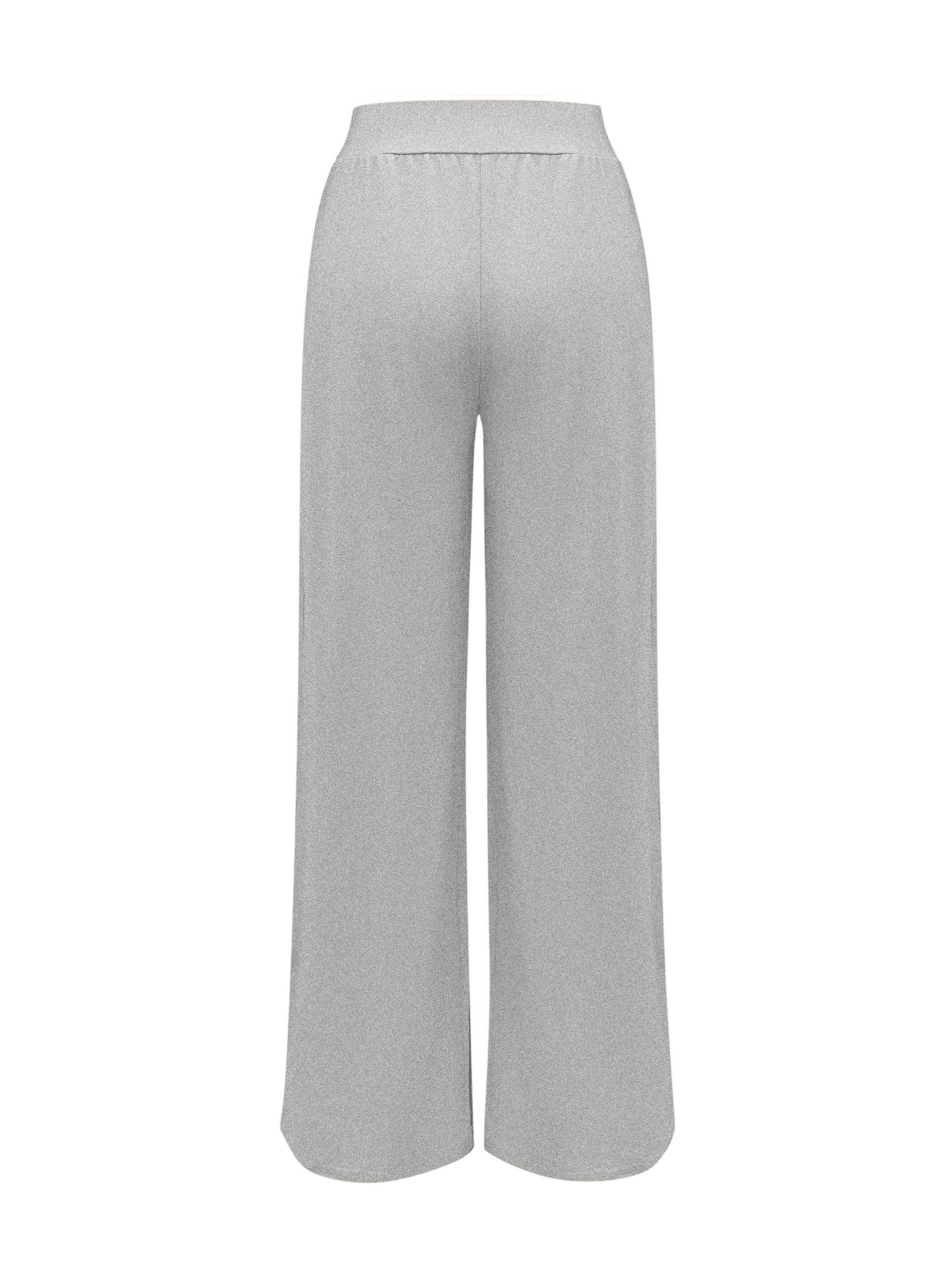 vlovelaw Solid Pleated Wide Leg Pants, Casual Loose Pants For Spring & Fall, Women's Clothing