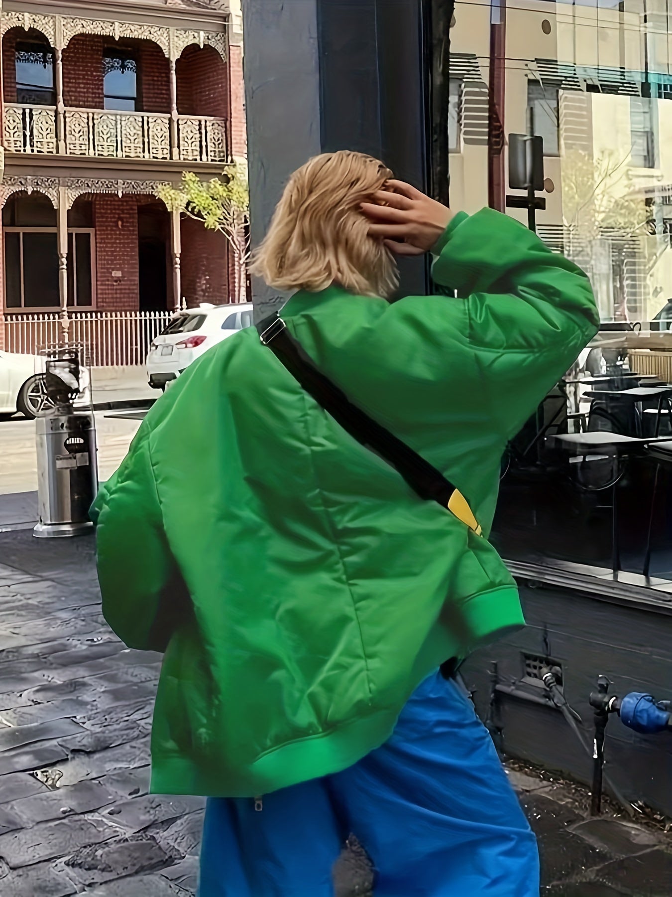 vlovelaw  Zip Up Solid Coat, Casual Long Sleeve Winter Warm Outerwear, Women's Clothing