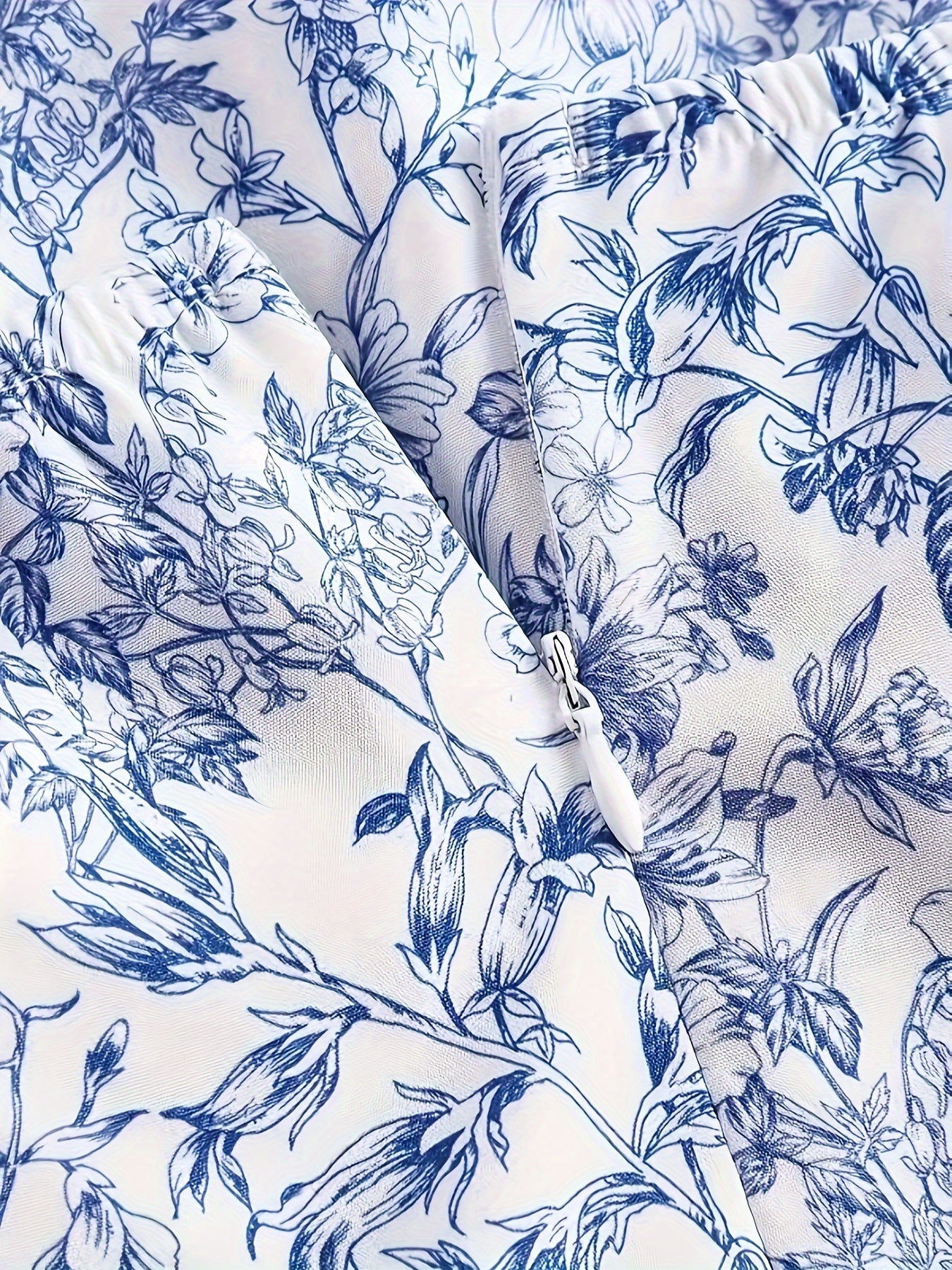 vlovelaw Floral Print Cami Dress, Elegant Backless Layered Ruffle Hem Dress For Spring & Summer, Women's Clothing