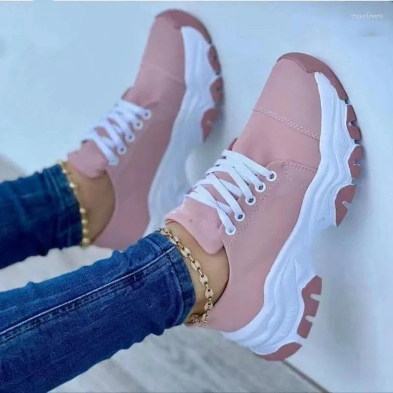 Casual Shoes Red Sneakers Women Woman Tennis Canvas Shoe Female Ladies Sport Platform Sneaker Hollow Out