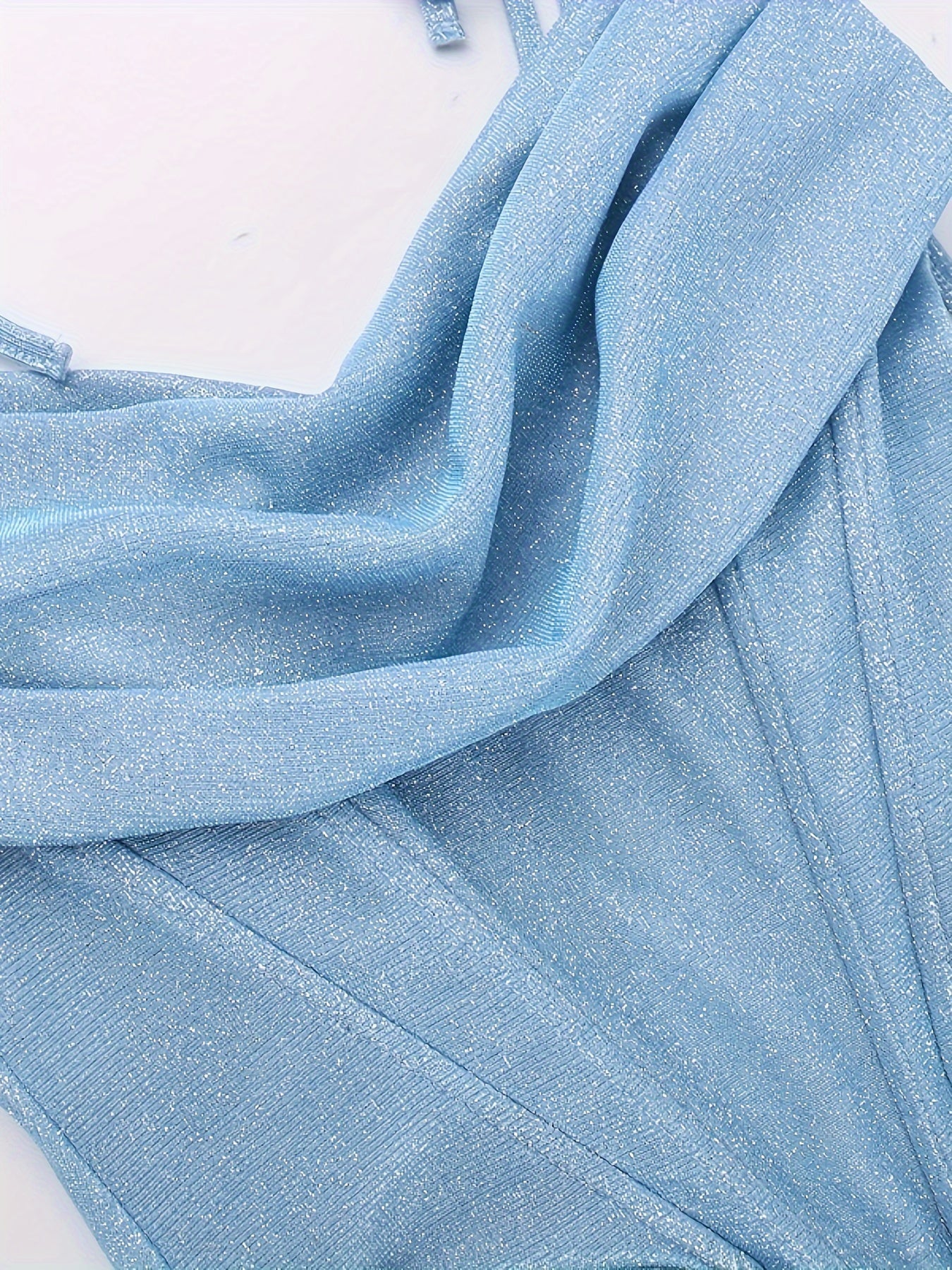 vlovelaw Ruched Spaghetti Strap Dress, Elegant Sleeveless Cami Dress For Party & Banquet, Women's Clothing