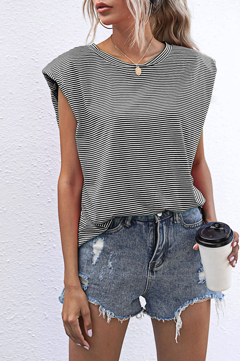 Fashion Casual Solid Patchwork O Neck T-Shirts