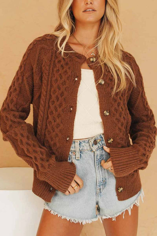 Vlovelaw Vintage Knitted Cardigan Sweater