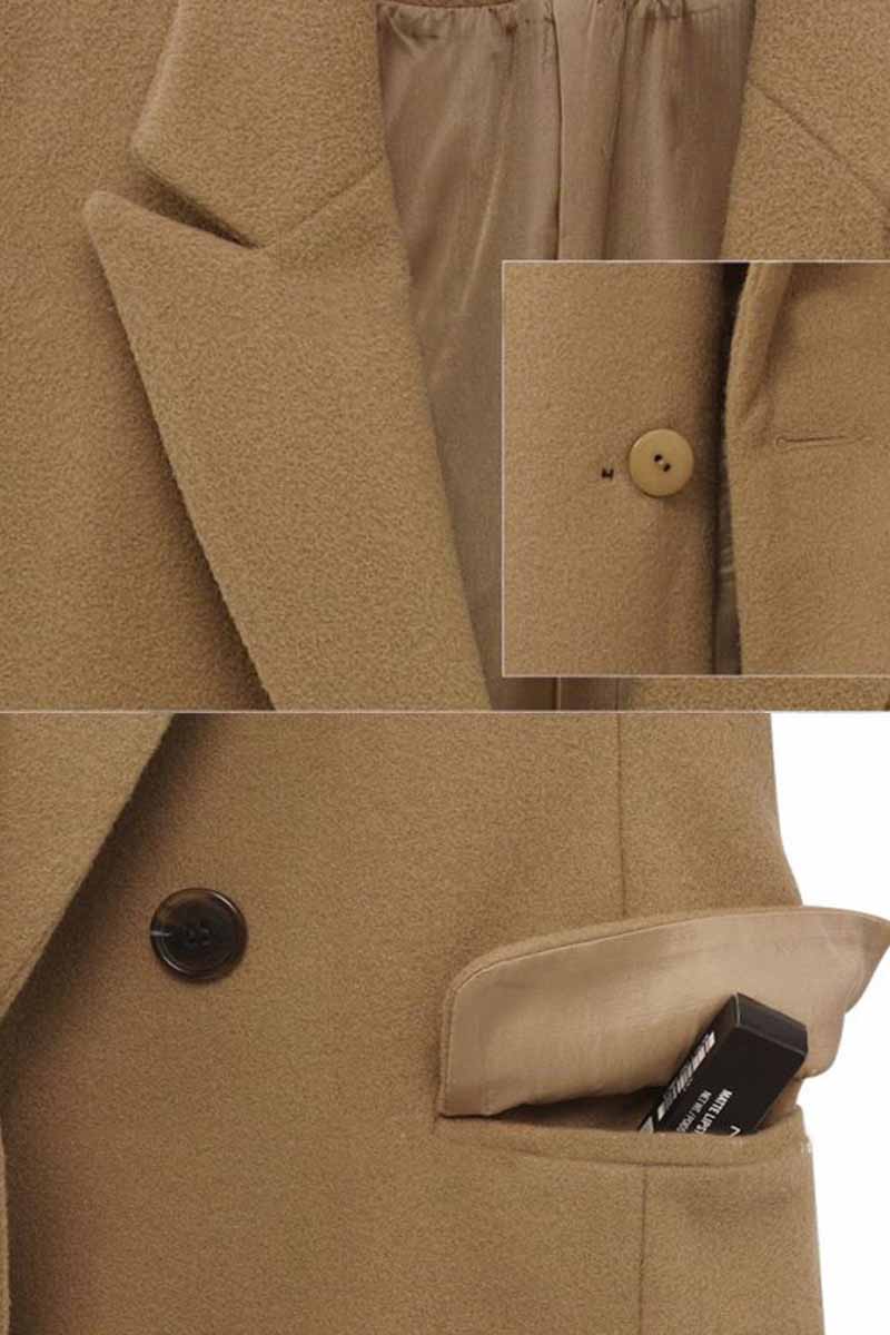 Vlovelaw Thick Solid Color Button Coat(3 Colors)