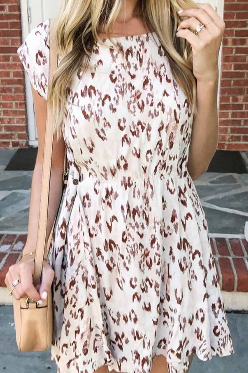 Vlovelaw Summer O Neck Floral Mini Dress