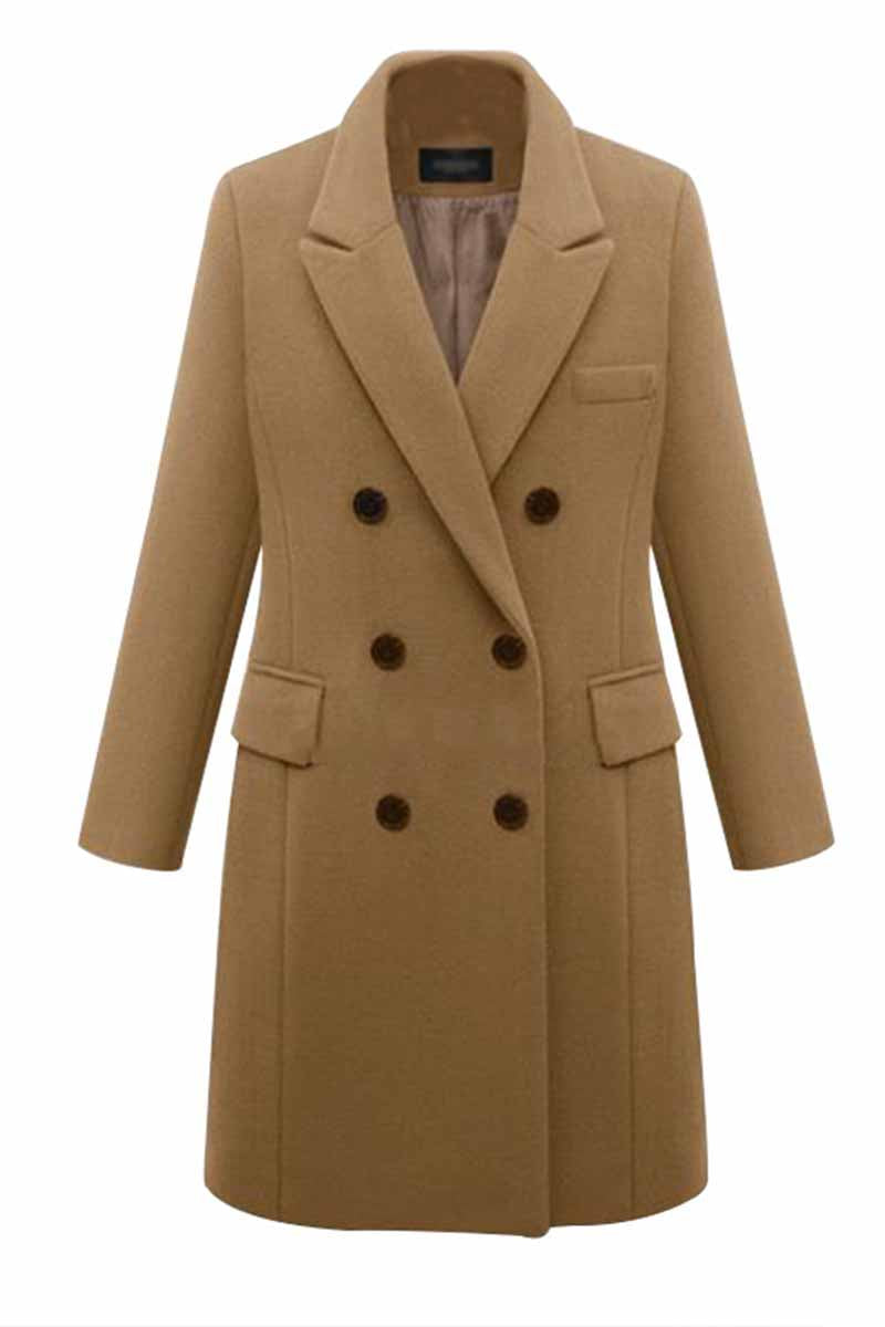 Vlovelaw Thick Solid Color Button Coat(3 Colors)