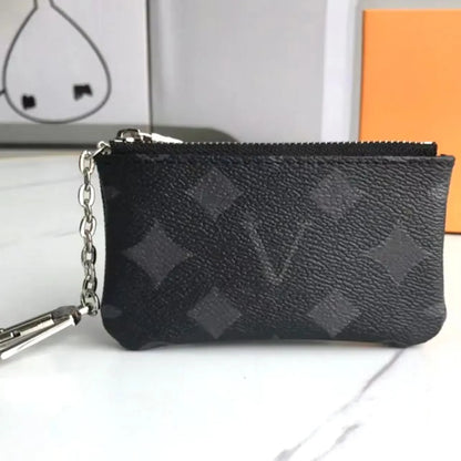 Designer wallet womens purse Compact POCKET ORGANIZER Designer Card Holders Fashion Short Luxury Multiple Wallet Key Coin Card Holder Damier Graphite Canvas PRPU