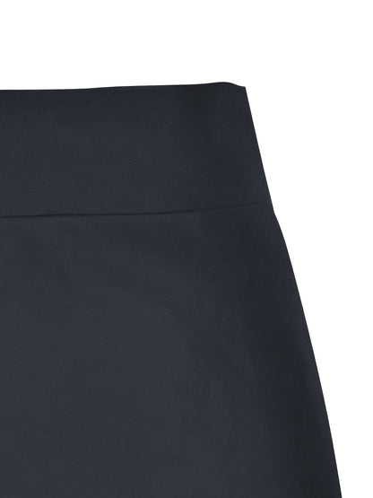 vlovelaw Tall High Waist Pencil Skirt, Casual Solid Slim Skirt For Spring & Summer, Women's Clothing
