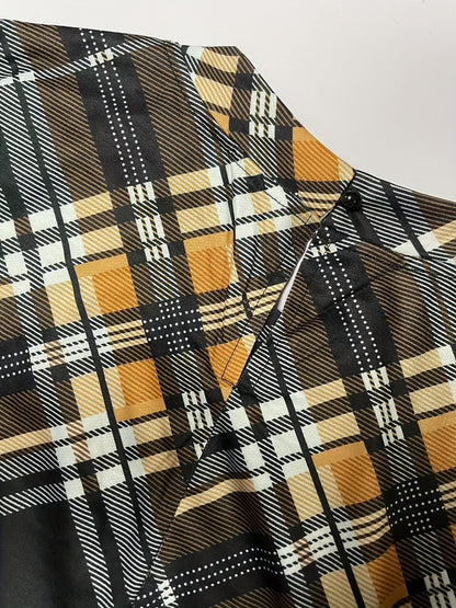 vlovelaw  Plaid Mock Neck Dress, Elegant Long Sleeve Dress For Spring & Fall, Women's Clothing