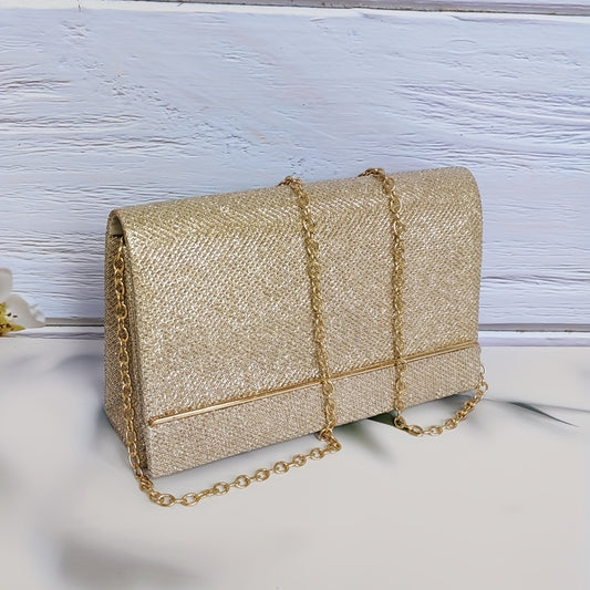 vlovelaw  Clutch Bag Evening Party Bag, Glitter Small Purse With Detachable Chain Strap, Any Prom Clutch Wallet !
