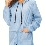 vlovelaw  Women's Outwear Lightweight Rain Jacket Women Packable Raincoats Jacket