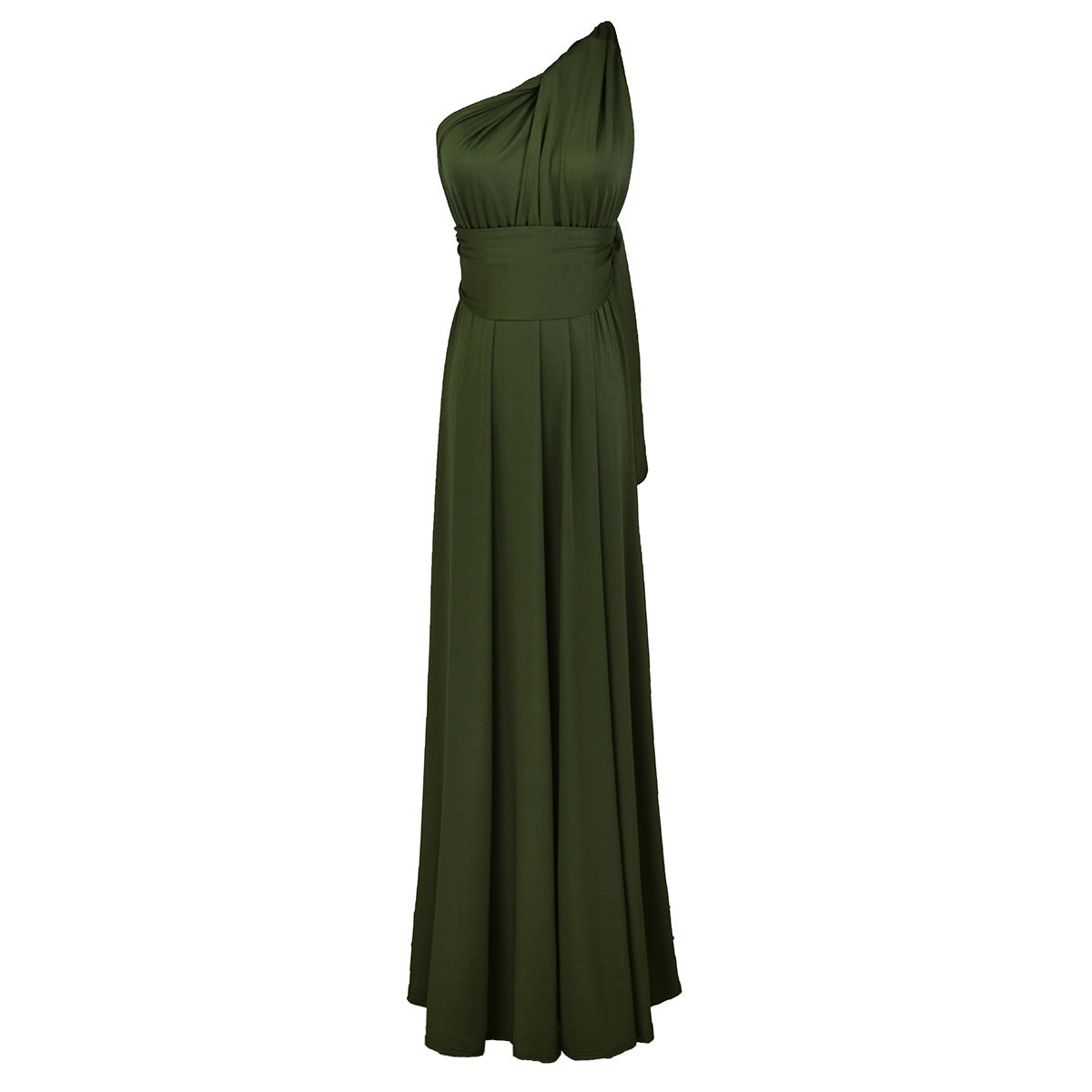 VLOVELAW European and American Hot Multiple Wear Multi-Rope Cross Backless Sexy Bandage One-Piece Dress Long Dress