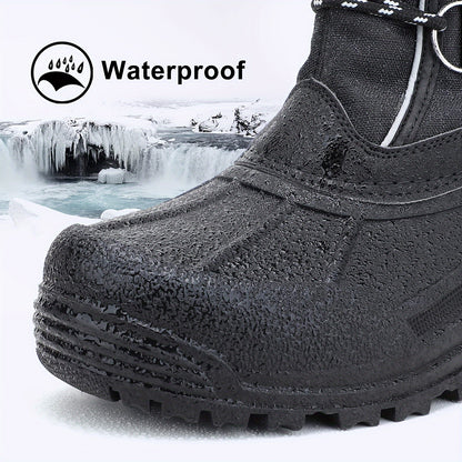 WarmthMaster Men's Insulated Snow Boots - Waterproof, Breathable, Thermal Insulation, Slip-Resistant, Comfortable Fit - Ideal for Outdoor Activities, Winter Sports, and Cold Weather Conditions