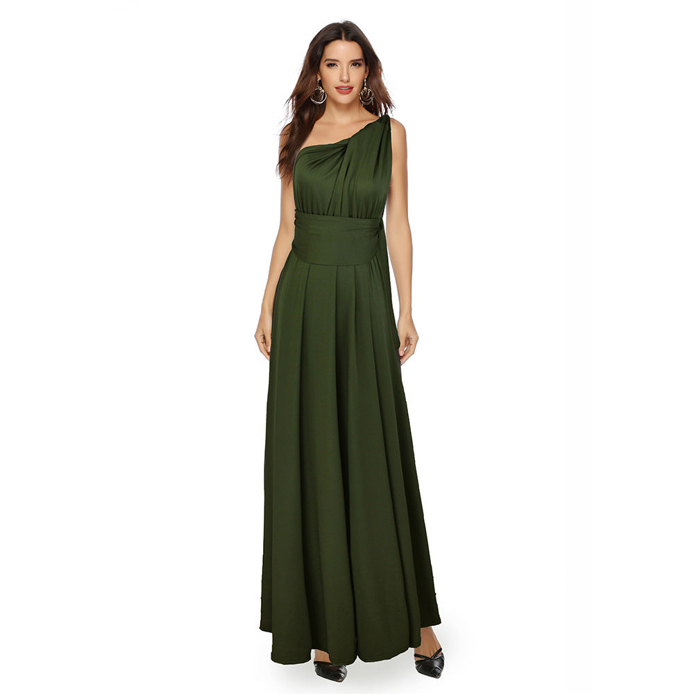 VLOVELAW EBay  European and American Cross Backless Sexy Lace-up Dress Long Dress
