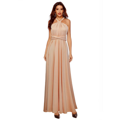 VLOVELAW EBay  European and American Cross Backless Sexy Lace-up Dress Long Dress