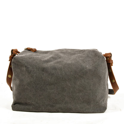 VLOVELAW 2025 New men's canvas satchel casual literary and retro shoulder men's oblique span bag women's simple messenger bag