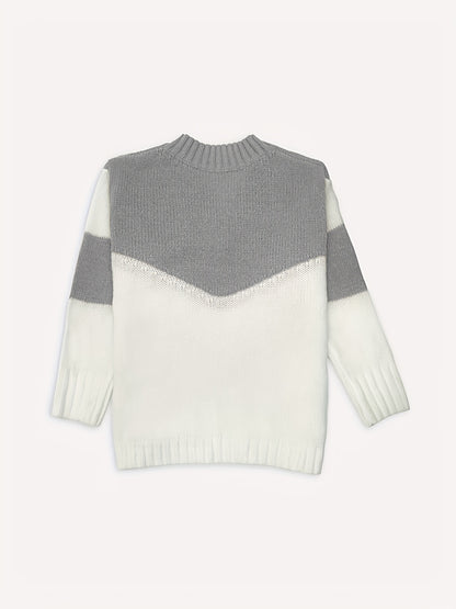 vlovelaw  Color Block Simple Knit Sweater, Casual V Neck Long Sleeve Sweater, Women's Clothing