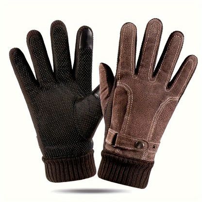 [Customer Favorite] Touchscreen-Compatible Knit Gloves - Warm, Windproof for Winter Sports: Running, Cycling, Hiking, Driving & Skiing