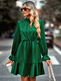 vlovelaw  Solid Long Sleeve Slim Dress, Casual Every Day Dress For Fall & Winter, Women's Clothing
