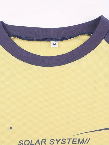 vlovelaw  Long Sleeve Raglan Casual Sports Shirts,Fashion Letter Graphic Y2k Style Street Long Sleeve Top,Women's Tops