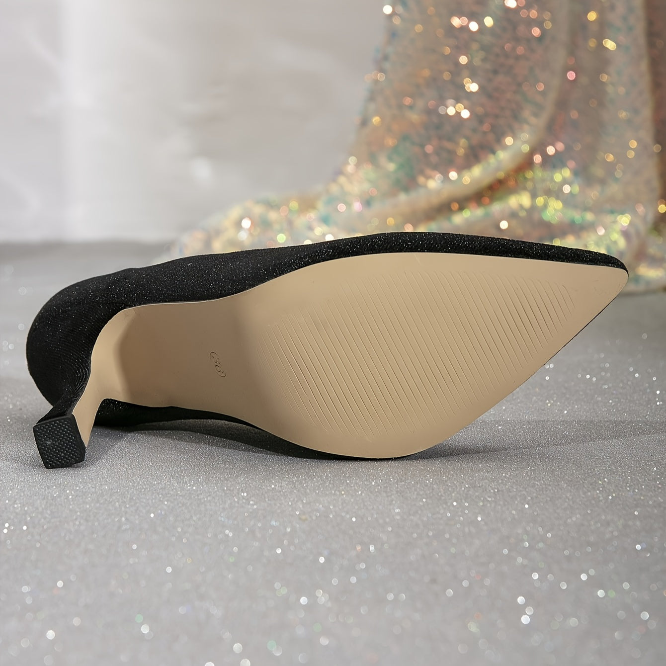 vlovelaw  Women's Black Pointed-Toe High Heels With Elegant Bowknot Detail, Sexy Stiletto Pumps For Party And Evening