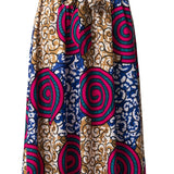 vlovelaw  Graphic Print Pleated Skirts, Boho Tie Front Summer Skirts, Women's Clothing