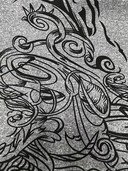 Graphic Print Crew Neck T-Shirt, Y2K Long Sleeve Top For Spring & Fall, Women's Clothing