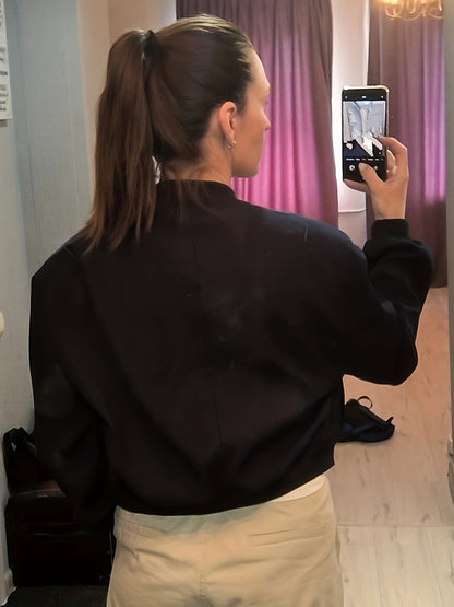 vlovelaw  Solid Button Front Jacket, Casual Long Sleeve Pocket Jacket, Women's Clothing
