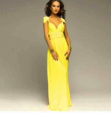 VLOVELAW European and American Hot Multiple Wear Multi-Rope Cross Backless Sexy Bandage One-Piece Dress Long Dress