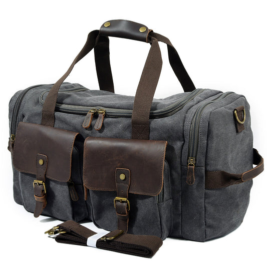 VLOVELAW 2025 Muchuan canvas large-capacity travel bag men's handbag casual wear-resistant shoulder messenger luggage factory direct sales
