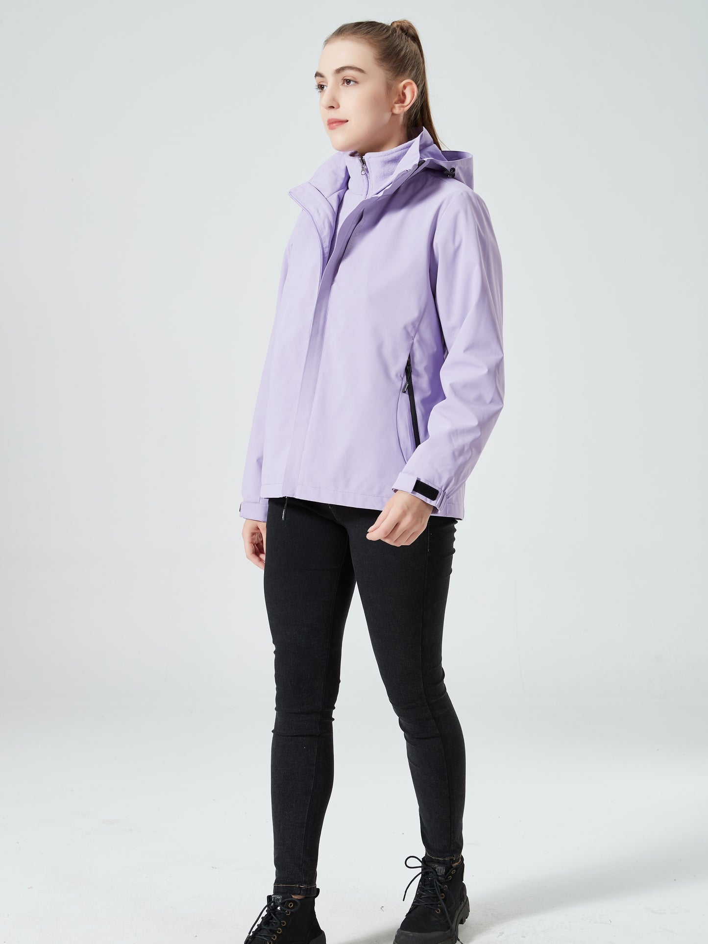 vlovelaw  Women's 3-in-1 Outdoor Jacket - Thermal, Waterproof Hardshell with Inner Fleece for Ultimate Comfort and Protection