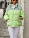 Winter & Fall Zip Up Parka, Long Sleeve Casual Outerwear, Women's Clothing