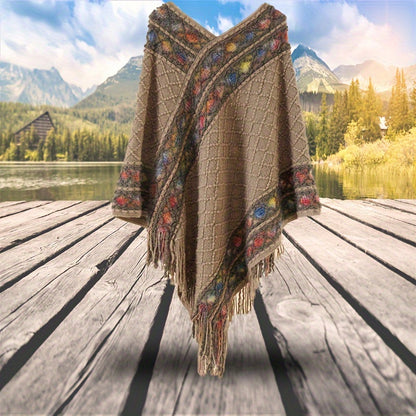 vlovelaw  1 Piece Colorful Argyle Textured Winter Scarf, Windproof Warm Tassel Fashion Wraps Pashmina Scarf
