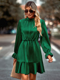 vlovelaw  Solid Long Sleeve Slim Dress, Casual Every Day Dress For Fall & Winter, Women's Clothing