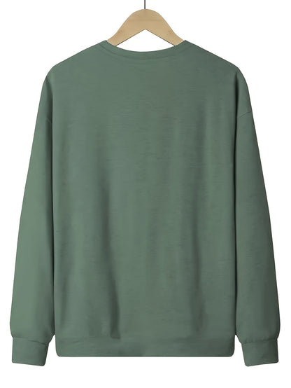 Cozy Women's Christmas Bow Print Pullover Sweatshirt - Casual Long Sleeve Crew Neck for Spring & Fall Seasons