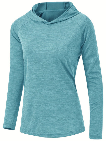 vlovelaw  Womens UPF 50+ Sun Protection Hoodie Shirt, Long Sleeve Lightweight Fishing Hiking Outdoor UV Shirt, Women's Tops