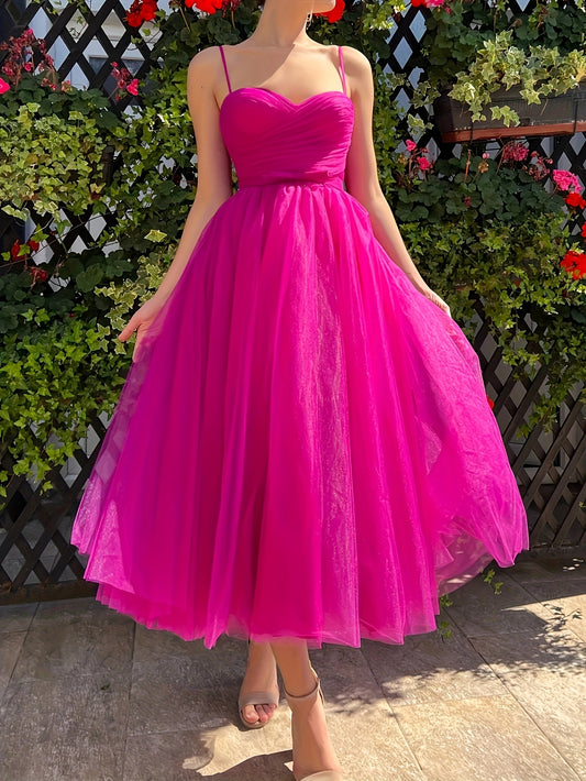 vlovelaw  Plus Size Solid Mesh Cami Bridesmaid Dress, Elegant Ruched Sleeveless Dress For Wedding Party, Women's Plus Size Clothing