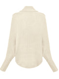 vlovelaw  Solid Open Front Cardigan, Elegant Batwing Sleeve Sweater, Women's Clothing