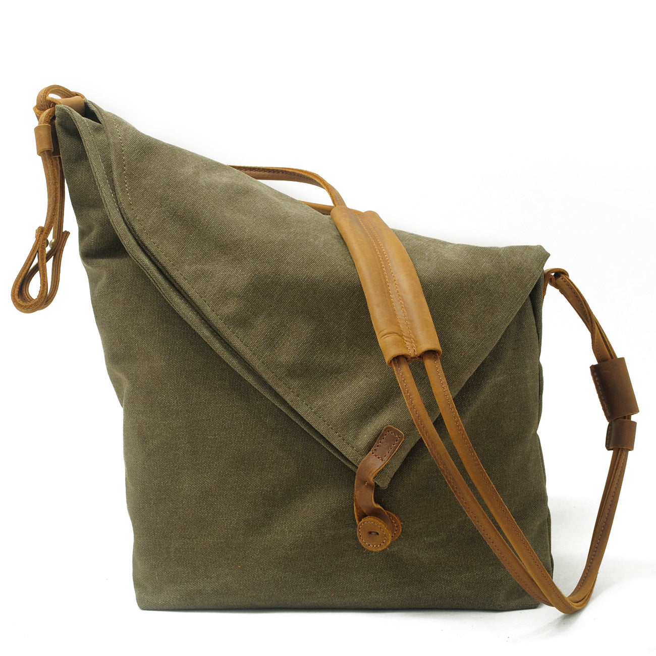 VLOVELAW 2025 Muchuan canvas women's bag shoulder bag messenger bag retro literary cloth bag trendy men's and women's canvas bag commuter