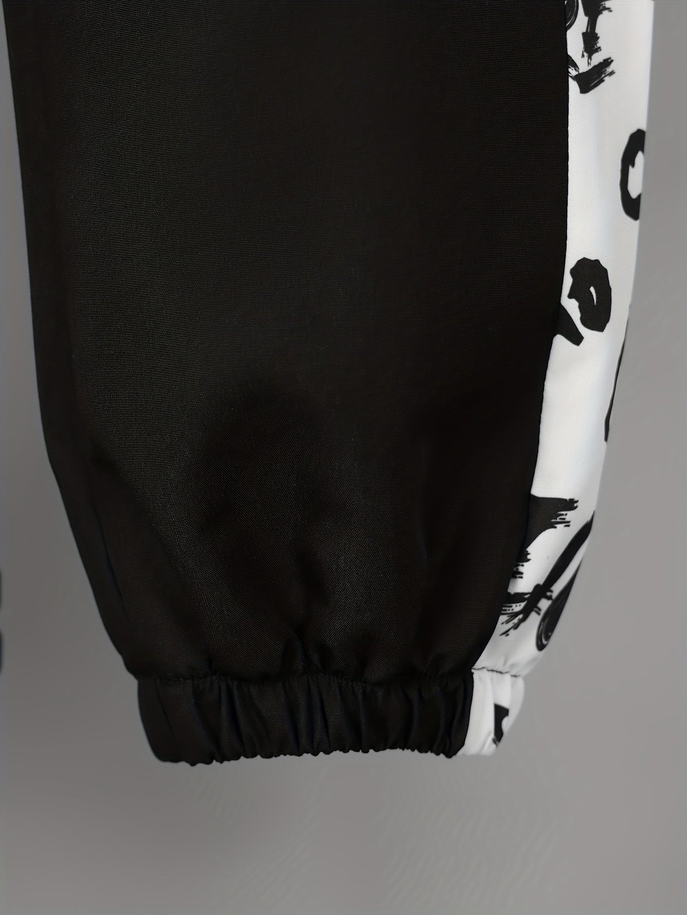 Girls Wide-leg Graffiti Side Taping Trendy Cargo Pants For Streetwear K-pop Style