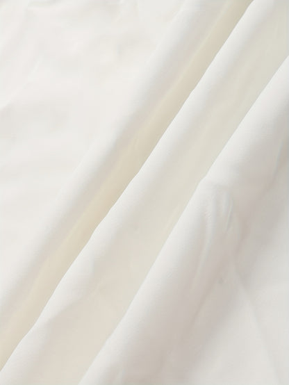 Ruffle Hem Button Front Blouse, Stylish Long Sleeve Blouse For Spring & Fall, Women's Clothing