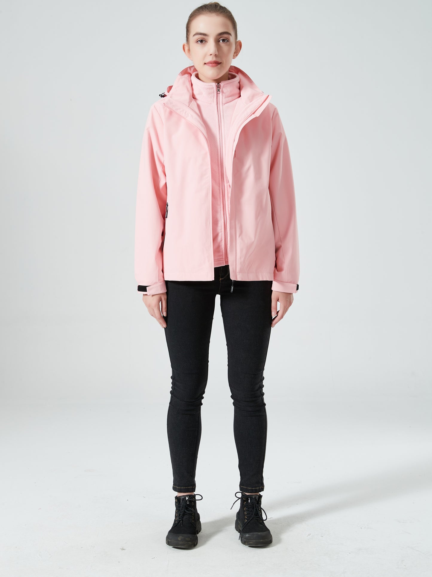vlovelaw  Women's 3-in-1 Outdoor Jacket - Thermal, Waterproof Hardshell with Inner Fleece for Ultimate Comfort and Protection