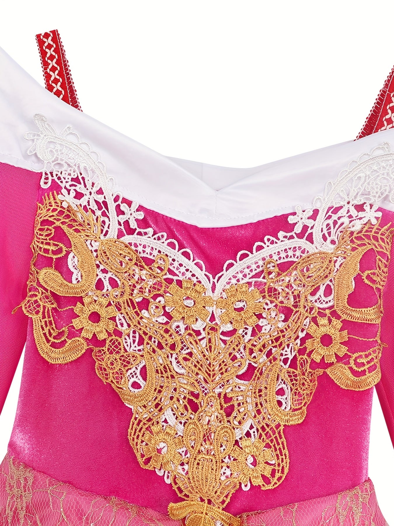 vlovelaw  Girls Long Sleeve Princess Dress Performance Dress Costume Dress Up Birthday Christmas Party Cosplay Outfit Accessories Included Set Kids Clothes