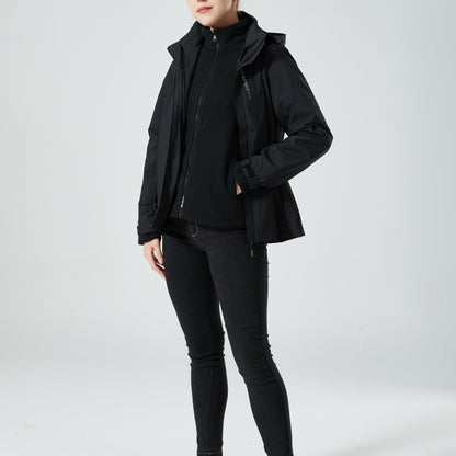 vlovelaw  Women's 3-in-1 Outdoor Jacket - Thermal, Waterproof Hardshell with Inner Fleece for Ultimate Comfort and Protection